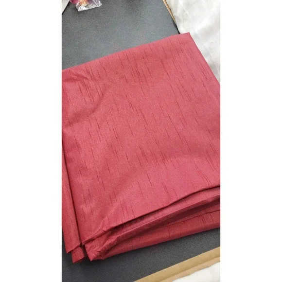 3 panels Faux SILK BLOCK OUT CURTAINS Textured 42x81.5 Rod Sleeve - Picture 3 of 6